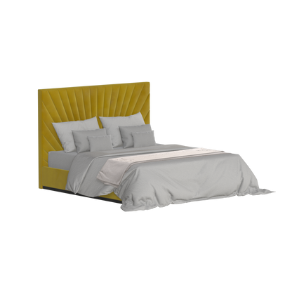 Lucia Bed With High Refined Headboard