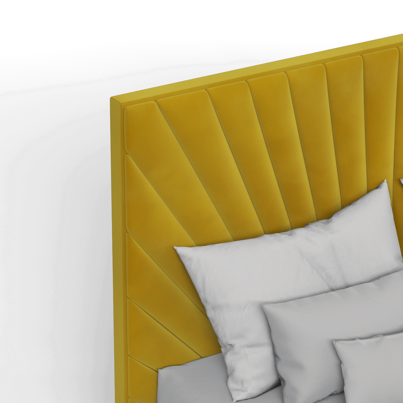 Lucia Bed With High Refined Headboard