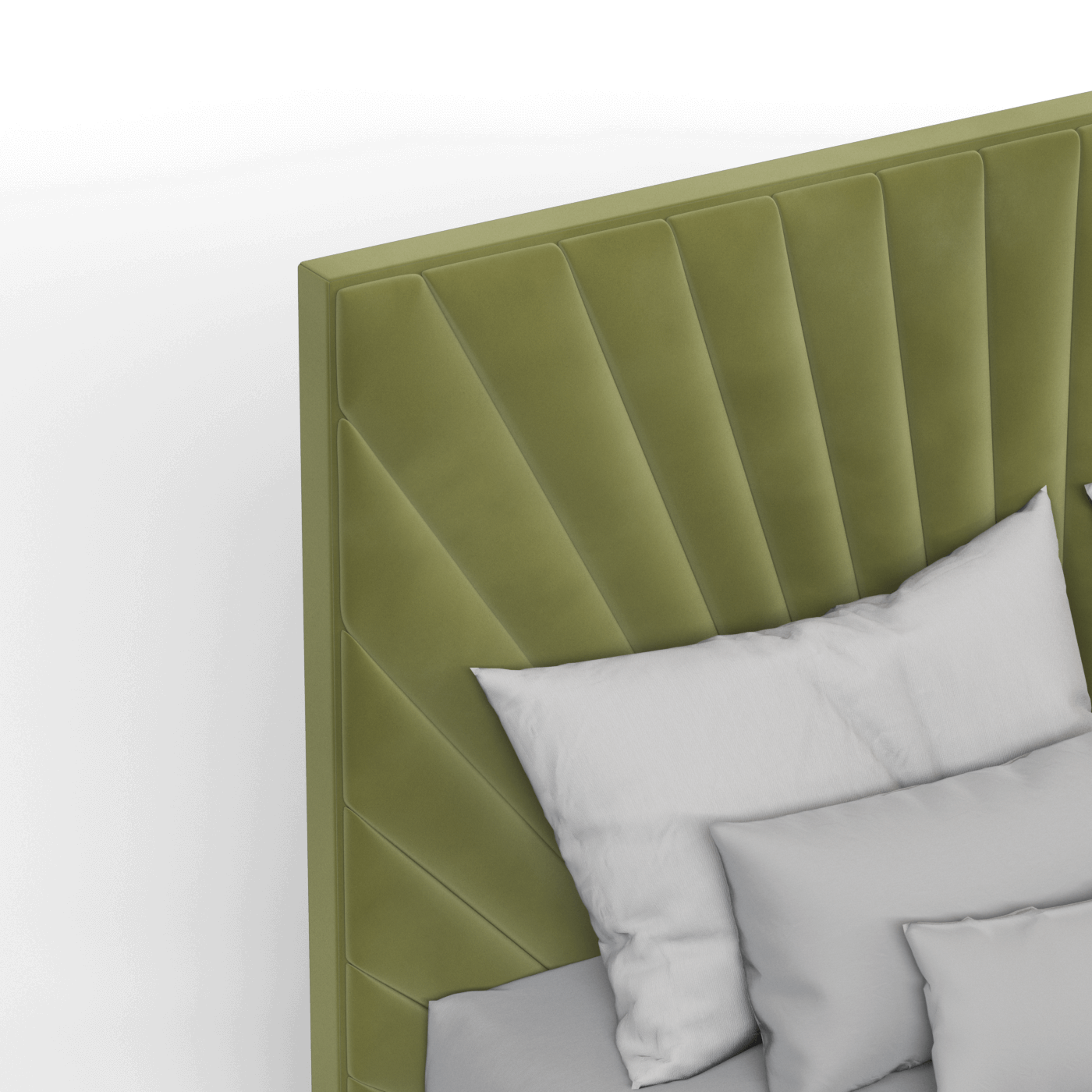 Lucia Bed With High Refined Headboard