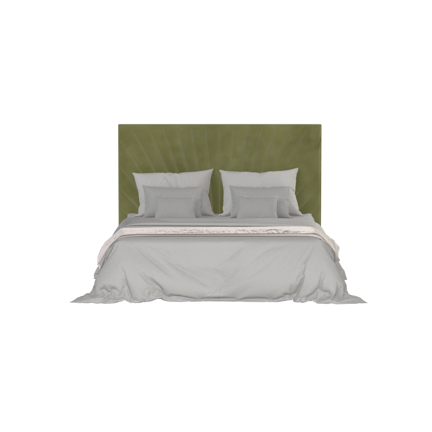 Lucia Bed With High Refined Headboard