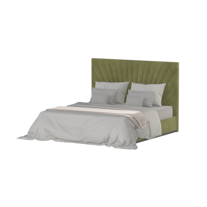 Lucia Bed With High Refined Headboard