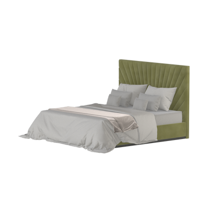 Lucia Bed With High Refined Headboard