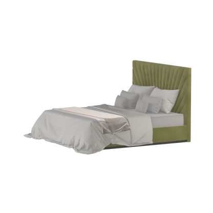 Lucia Bed With High Refined Headboard