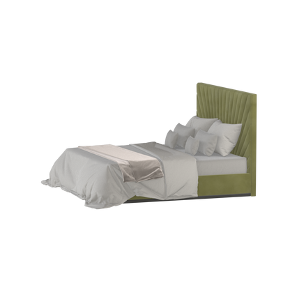 Lucia Bed With High Refined Headboard