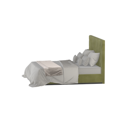 Lucia Bed With High Refined Headboard