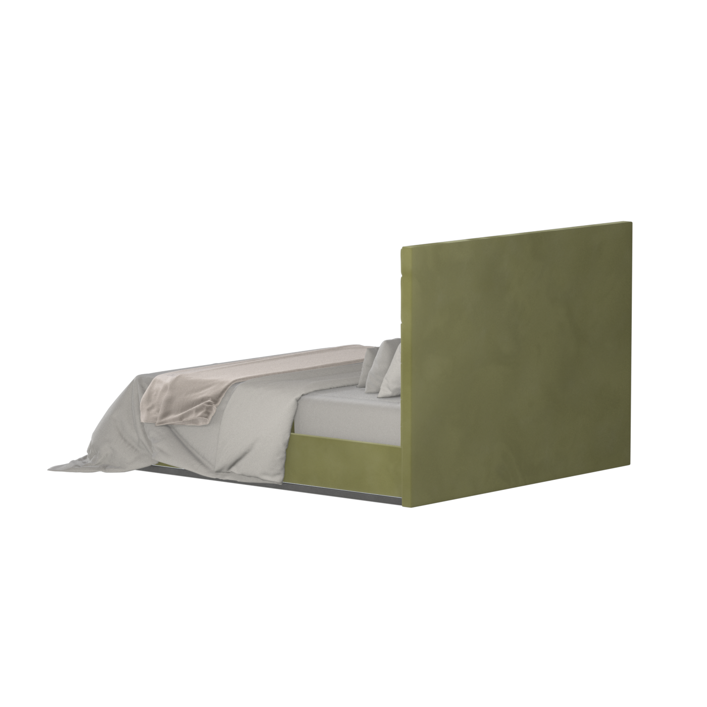 Lucia Bed With High Refined Headboard