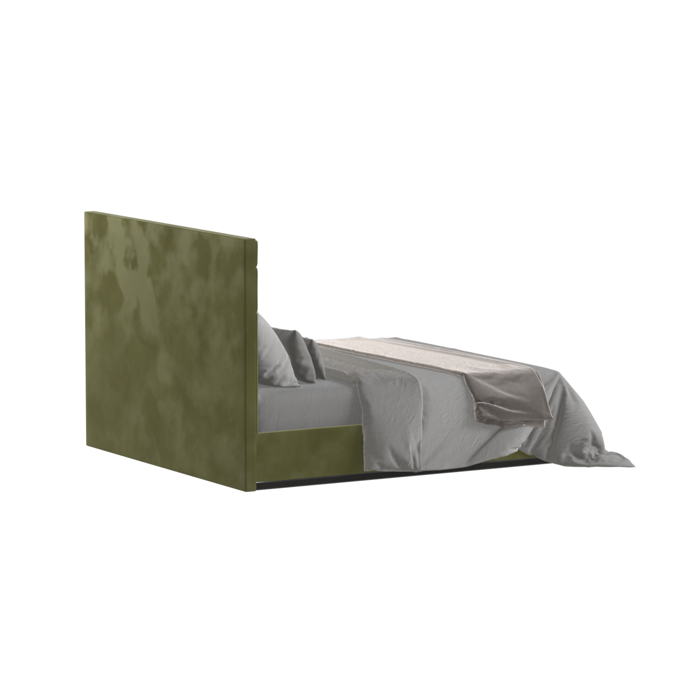 Lucia Bed With High Refined Headboard