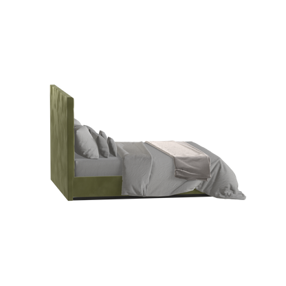 Lucia Bed With High Refined Headboard
