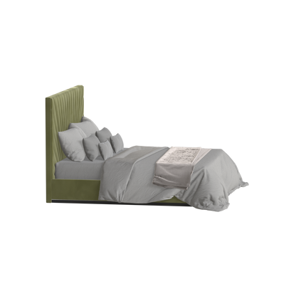Lucia Bed With High Refined Headboard
