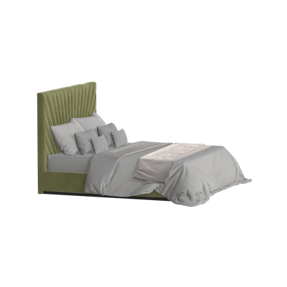 Lucia Bed With High Refined Headboard