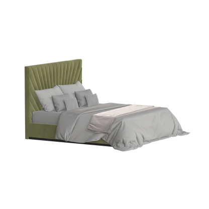 Lucia Bed With High Refined Headboard