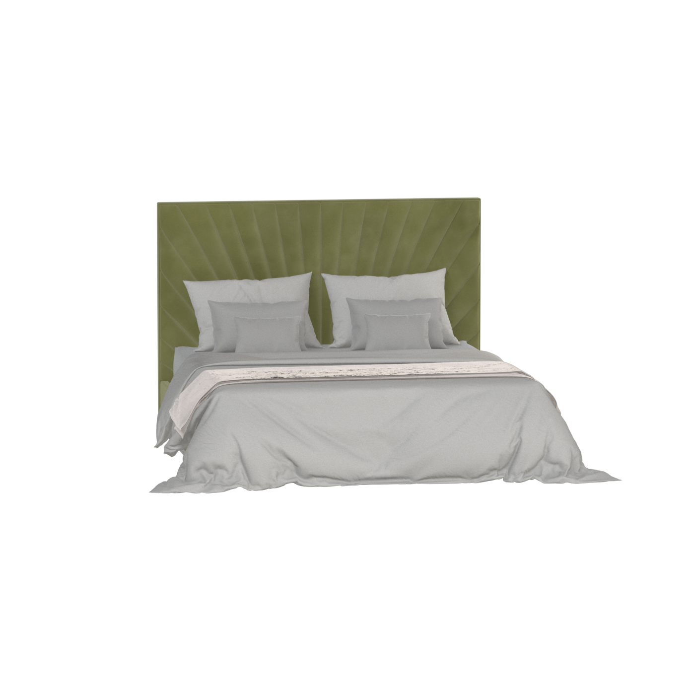 Lucia Bed With High Refined Headboard