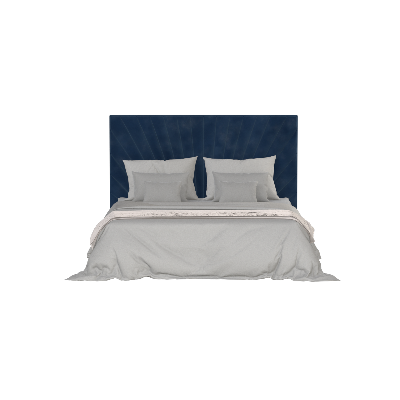 Lucia Bed With High Refined Headboard