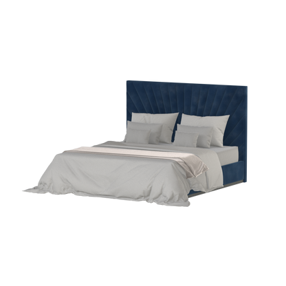 Lucia Bed With High Refined Headboard