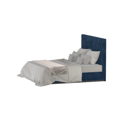 Lucia Bed With High Refined Headboard