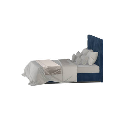 Lucia Bed With High Refined Headboard