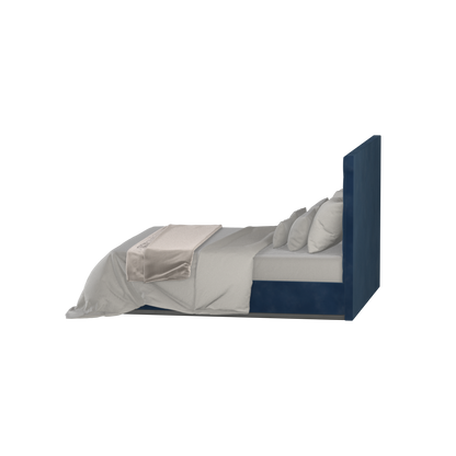 Lucia Bed With High Refined Headboard