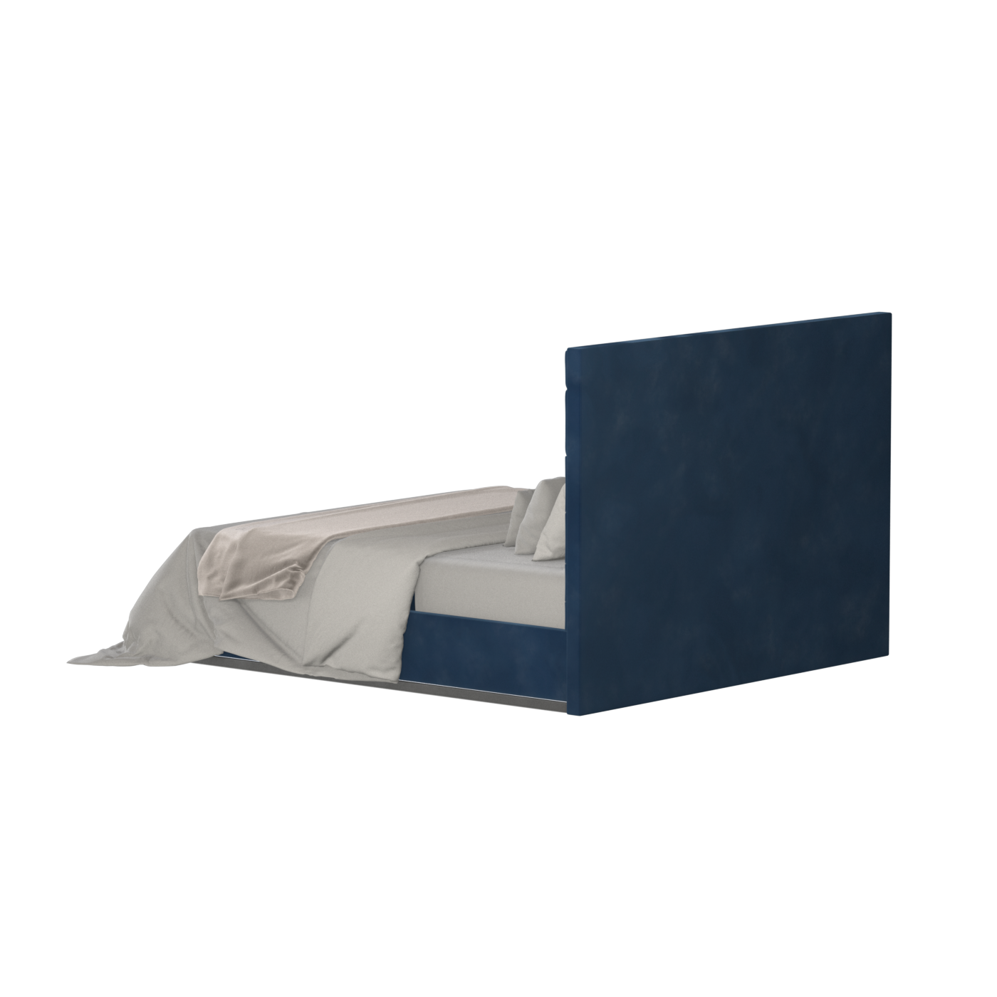 Lucia Bed With High Refined Headboard