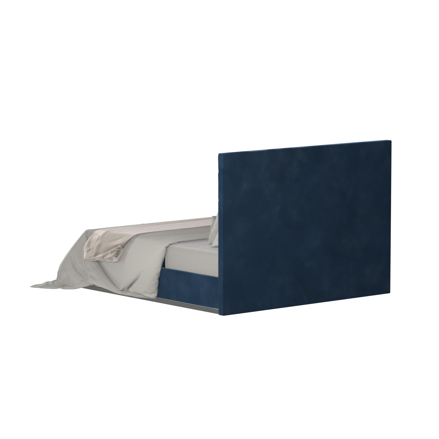 Lucia Bed With High Refined Headboard