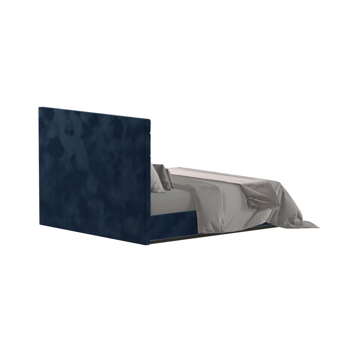 Lucia Bed With High Refined Headboard