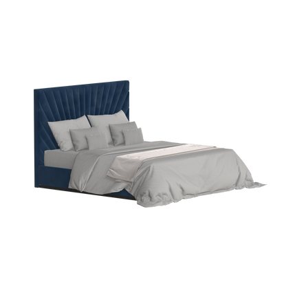 Lucia Bed With High Refined Headboard