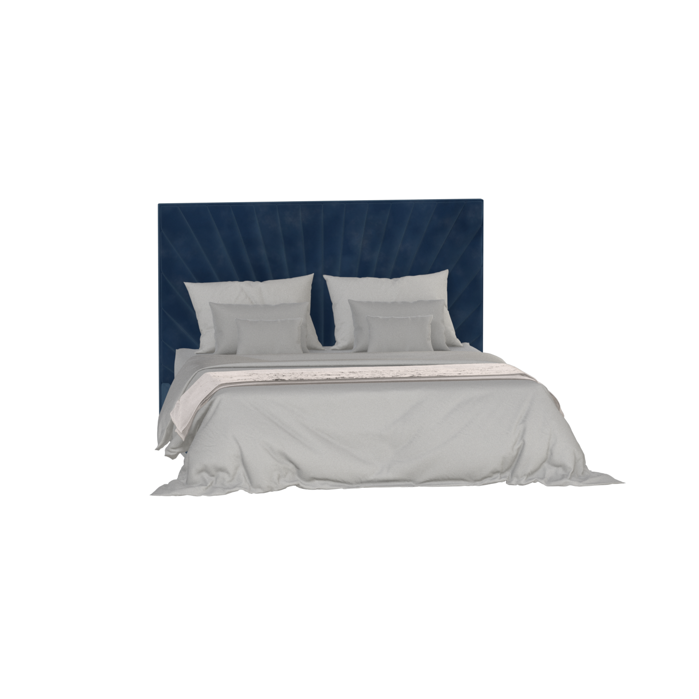 Lucia Bed With High Refined Headboard