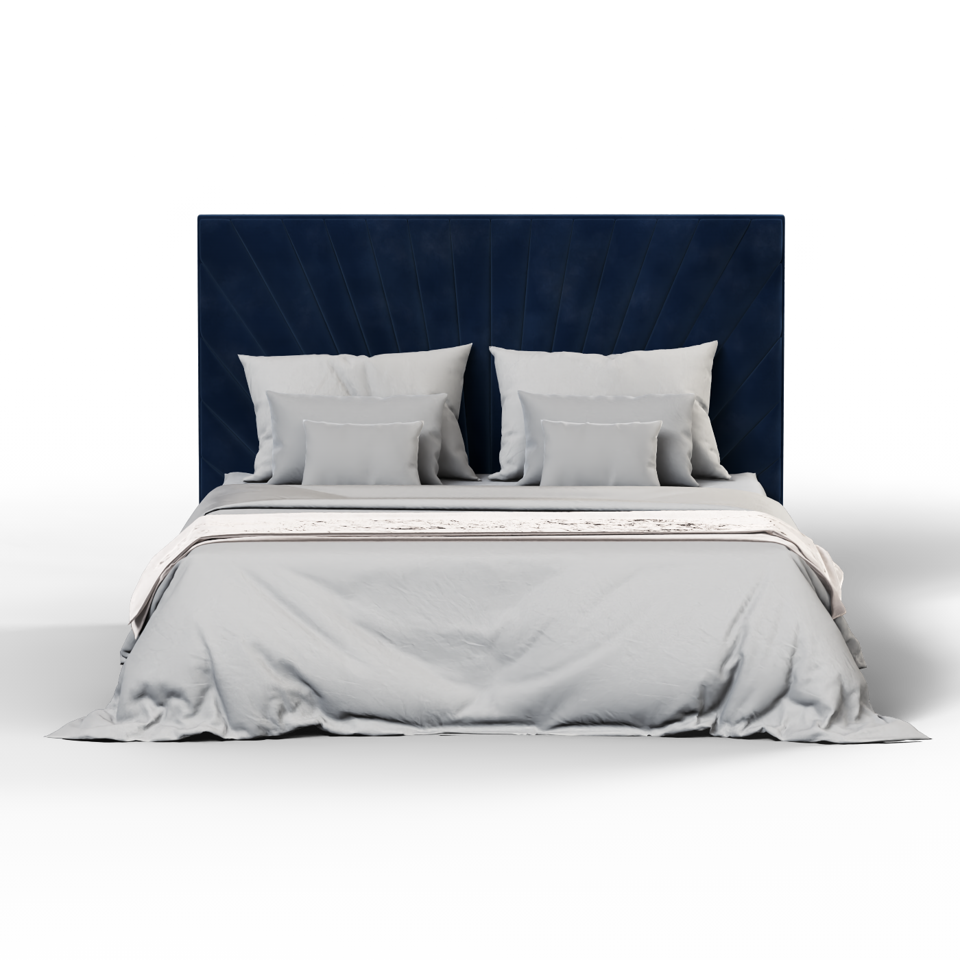 Lucia Bed With High Refined Headboard