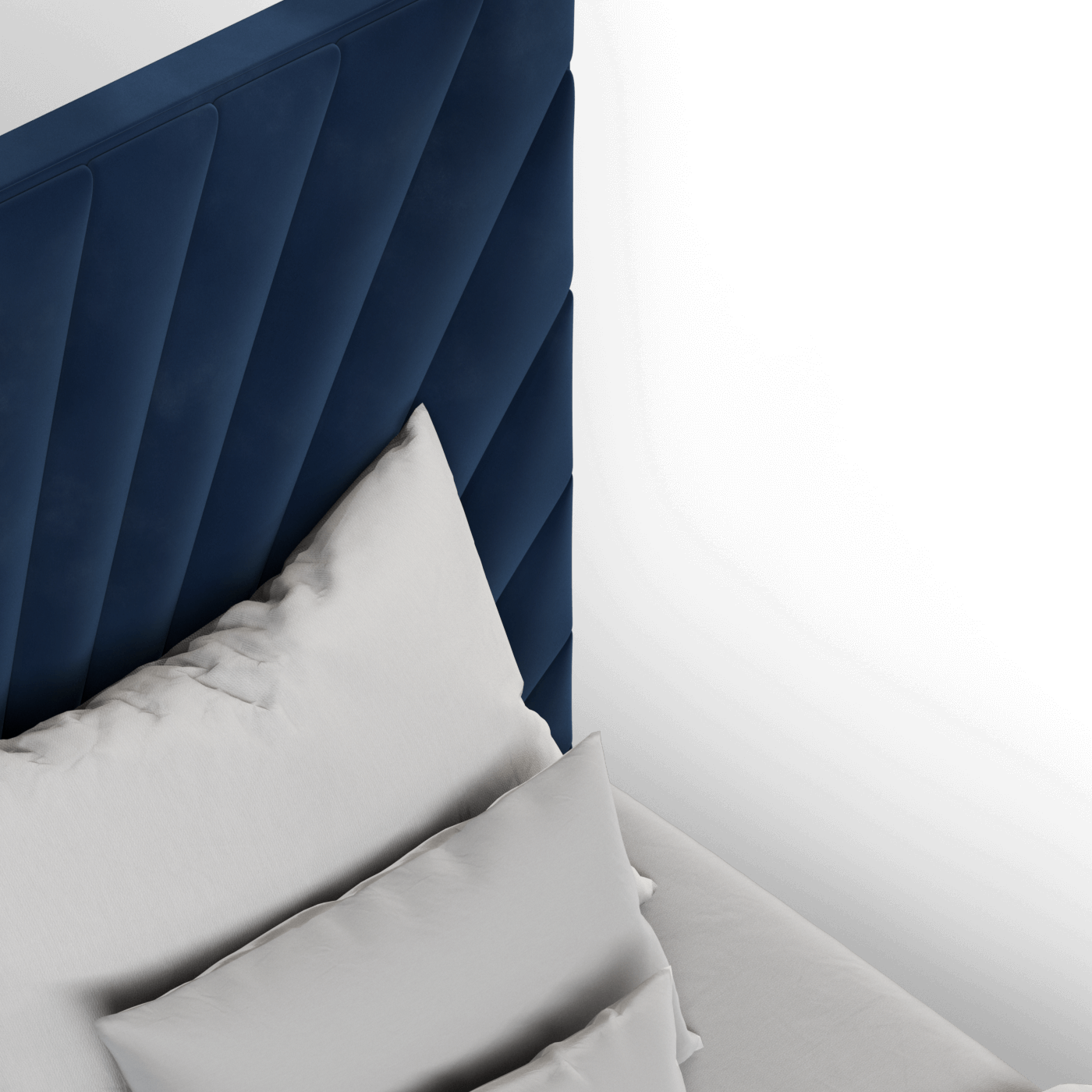 Lucia Bed With High Refined Headboard