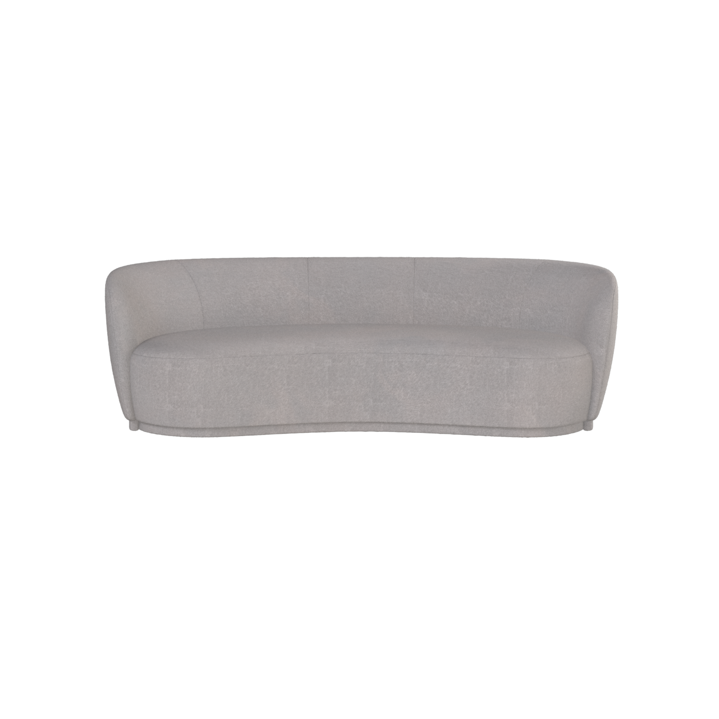 Posh Sofa - Curved Back Sofa with Continuous Base