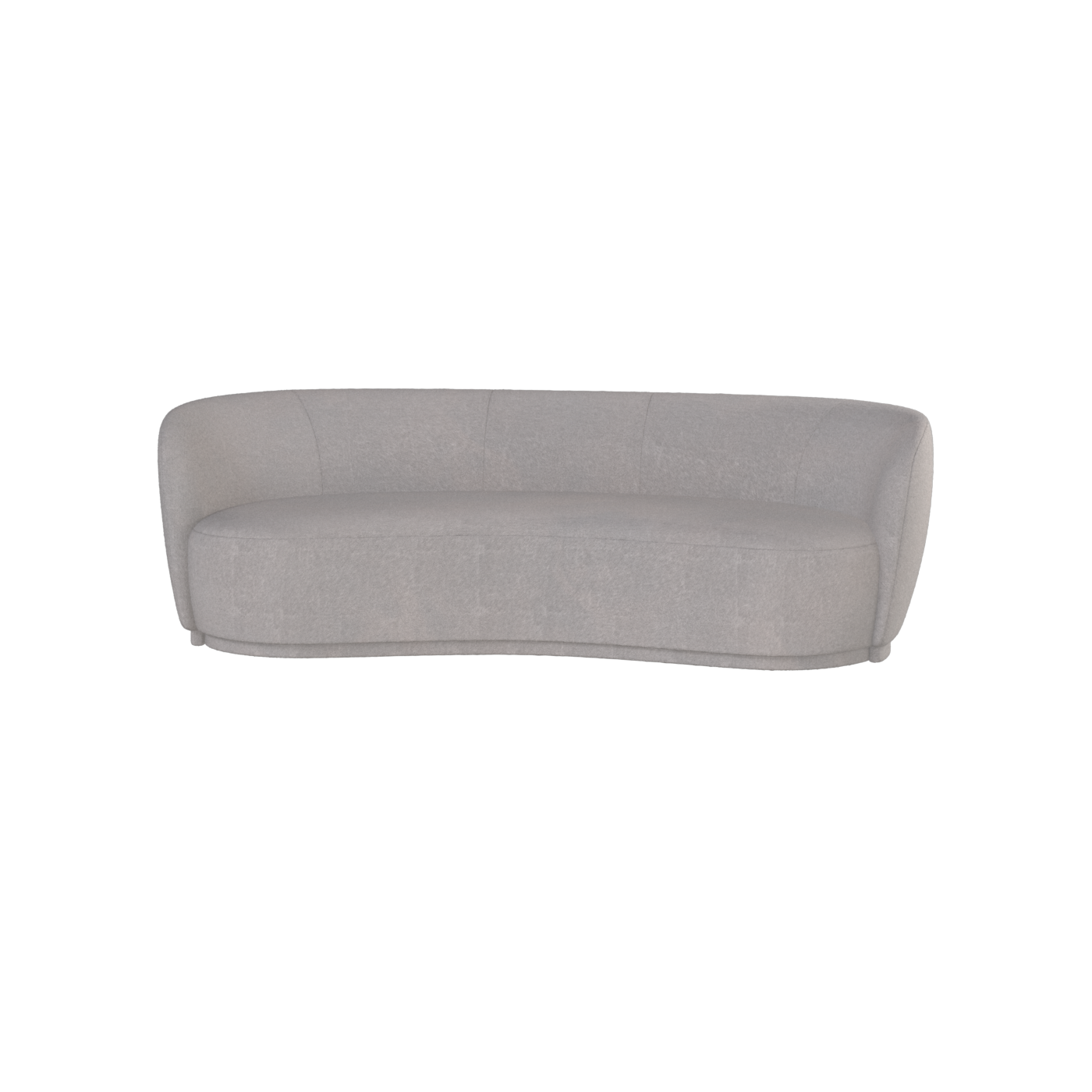 Posh Sofa - Curved Back Sofa with Continuous Base