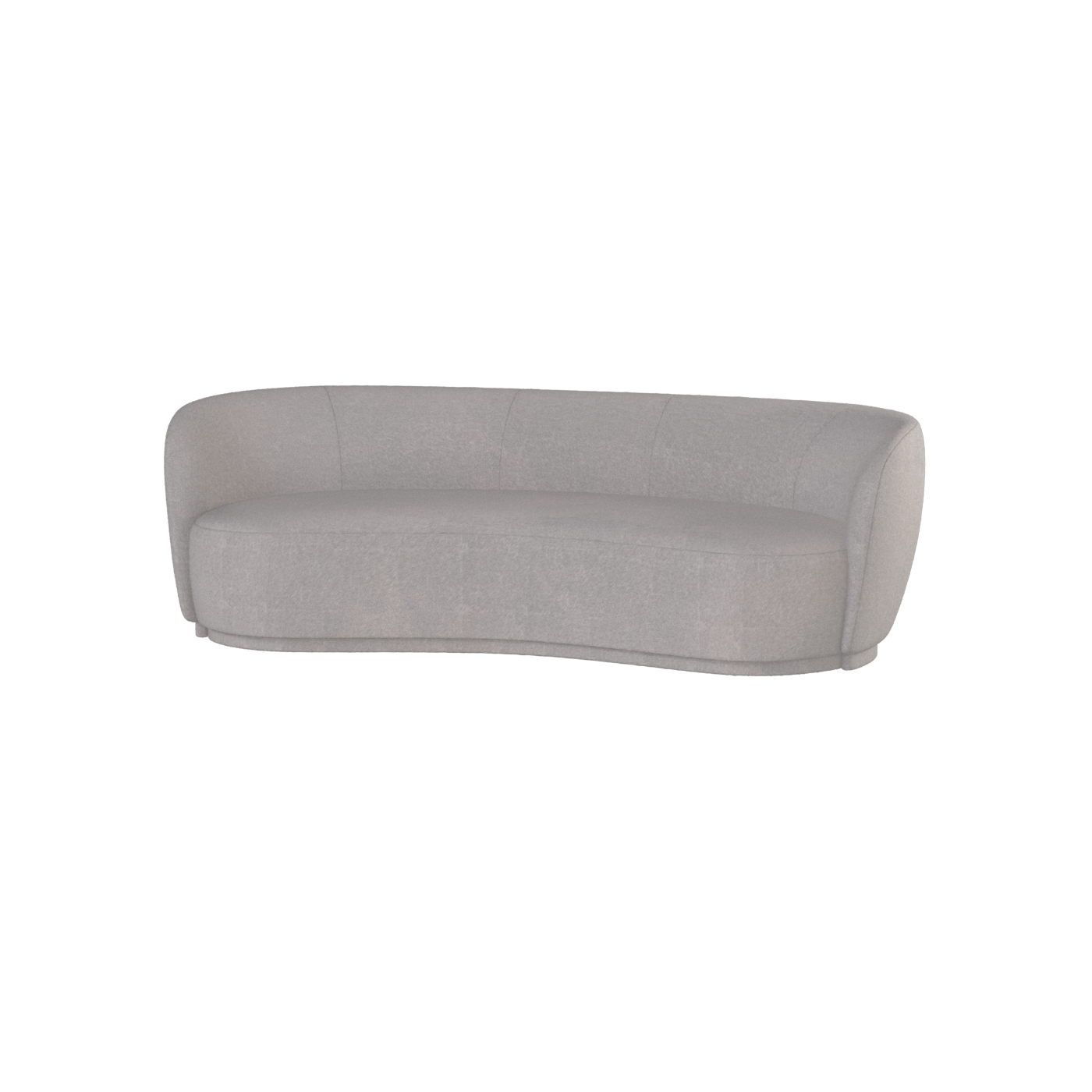 Posh Sofa - Curved Back Sofa with Continuous Base