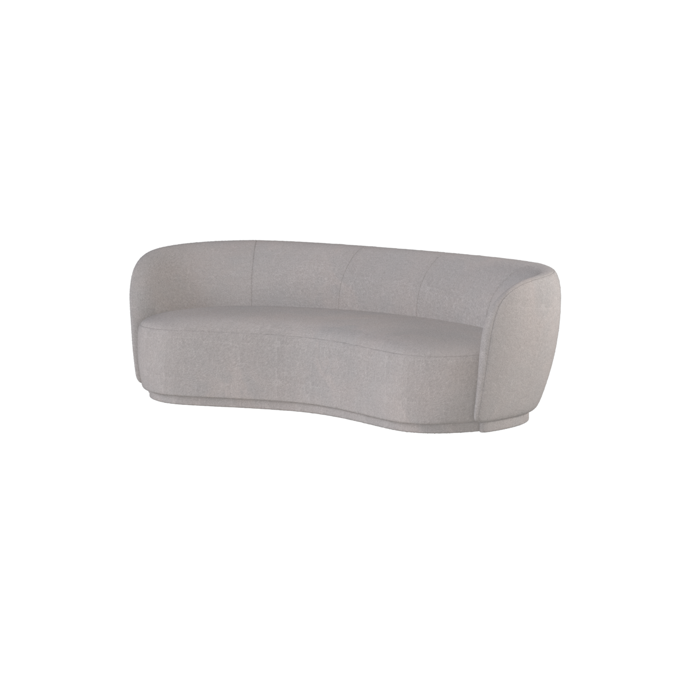 Posh Sofa - Curved Back Sofa with Continuous Base