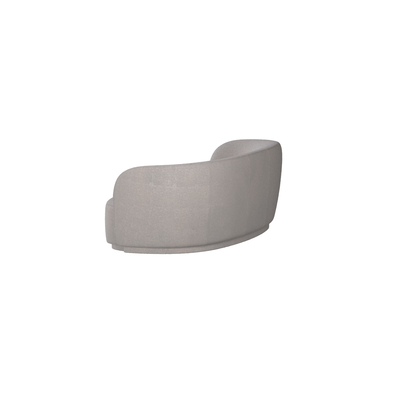 Posh Sofa - Curved Back Sofa with Continuous Base