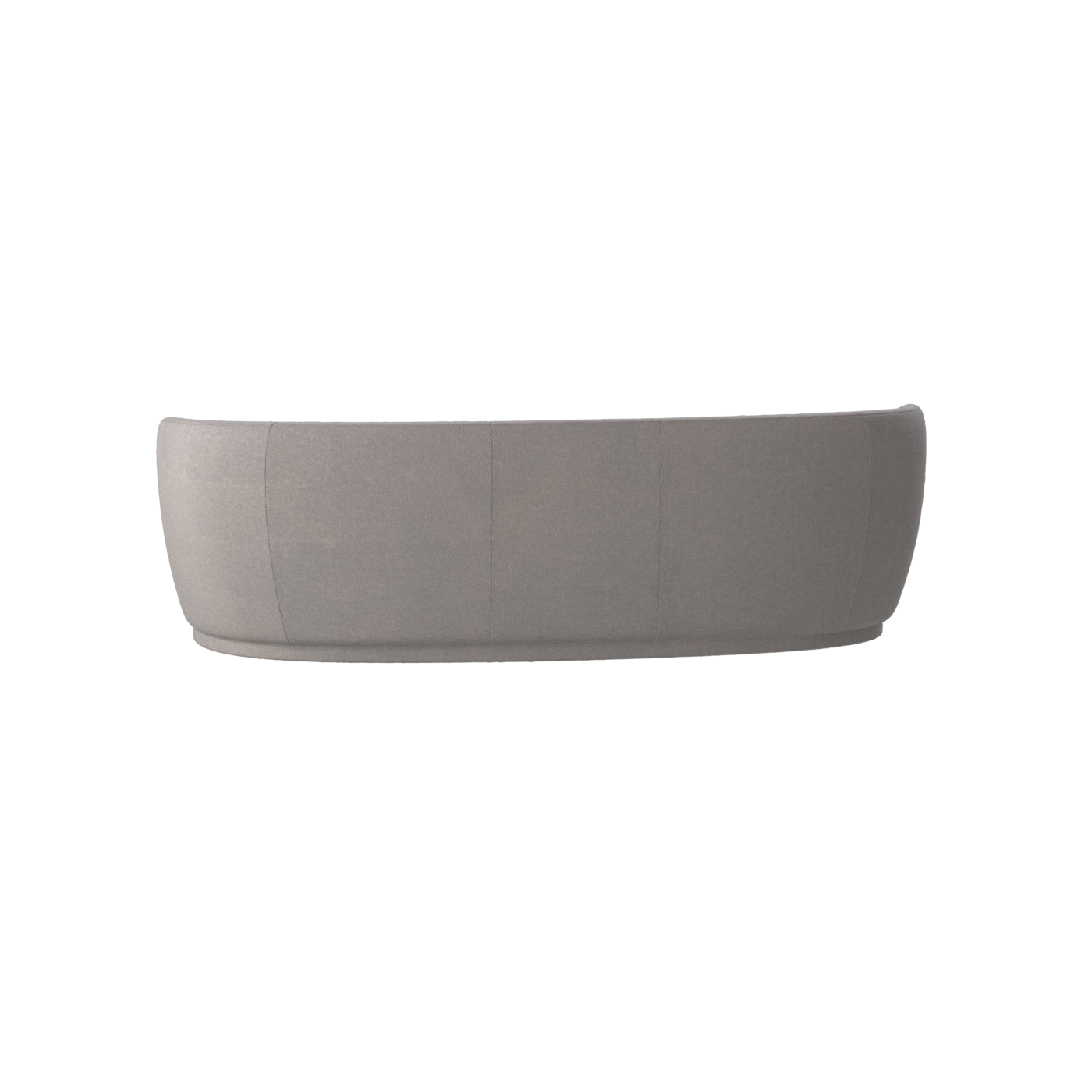 Posh Sofa - Curved Back Sofa with Continuous Base