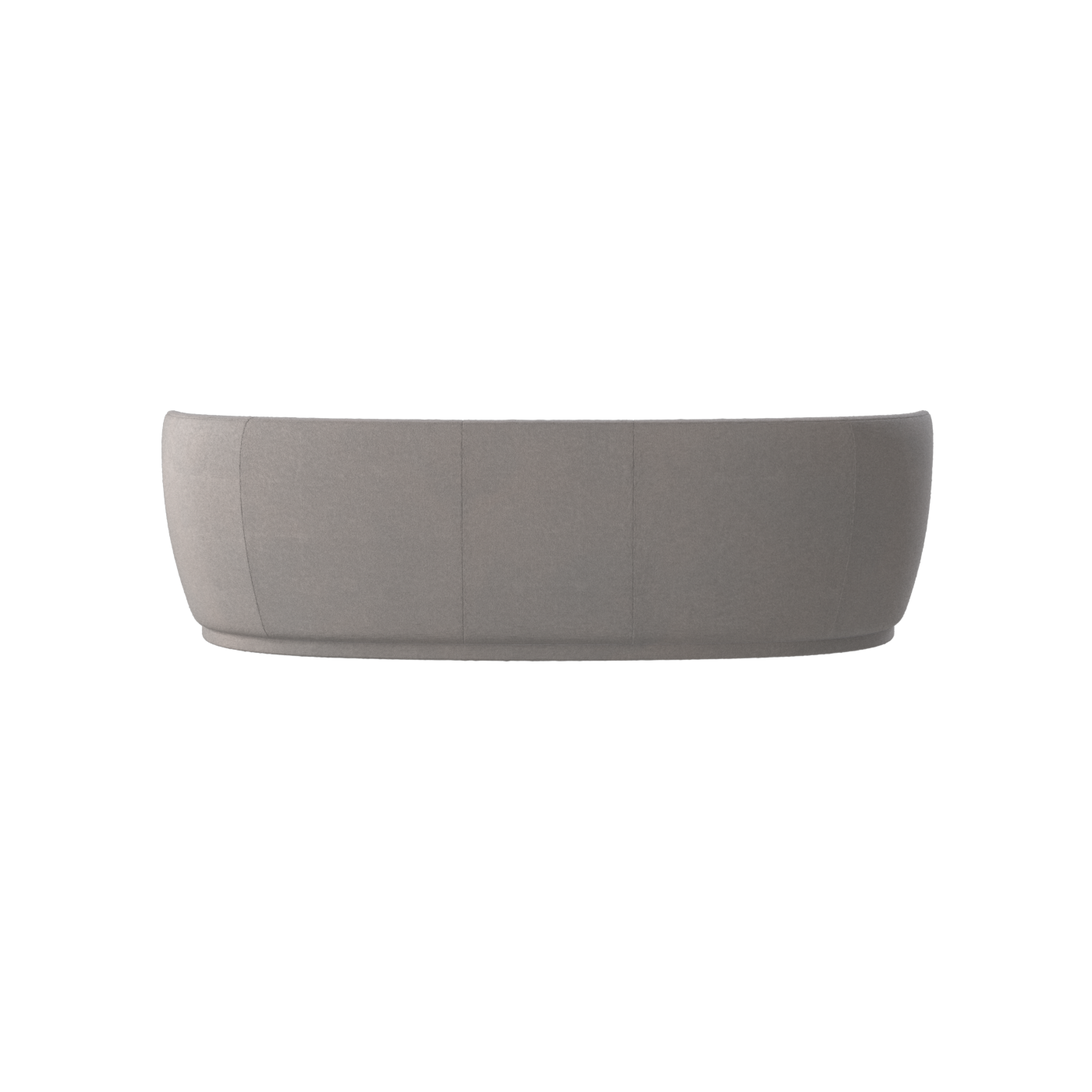 Posh Sofa - Curved Back Sofa with Continuous Base