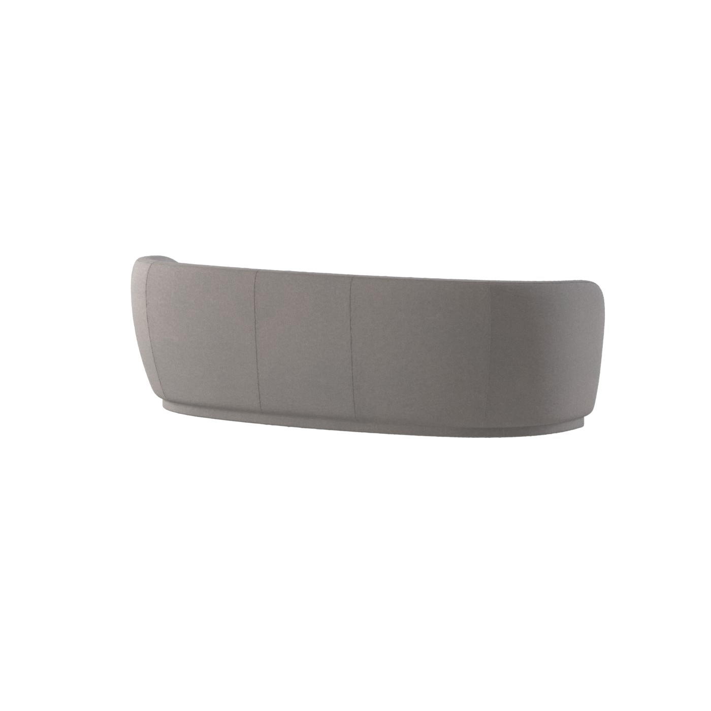 Posh Sofa - Curved Back Sofa with Continuous Base