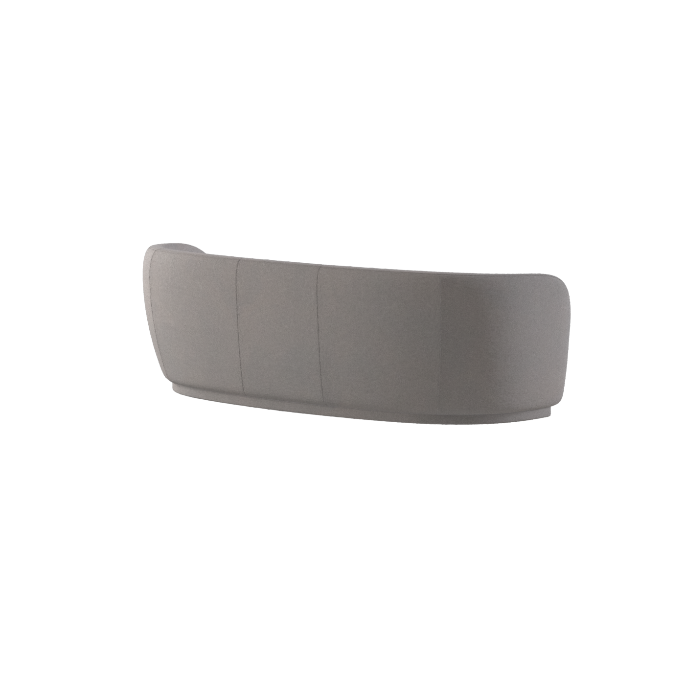 Posh Sofa - Curved Back Sofa with Continuous Base