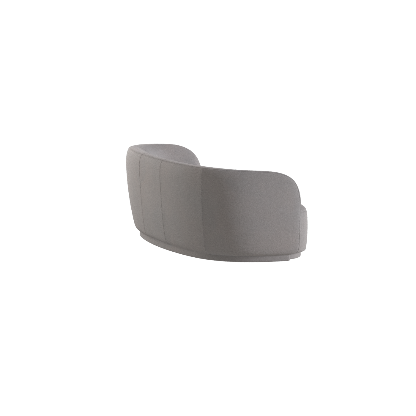 Posh Sofa - Curved Back Sofa with Continuous Base