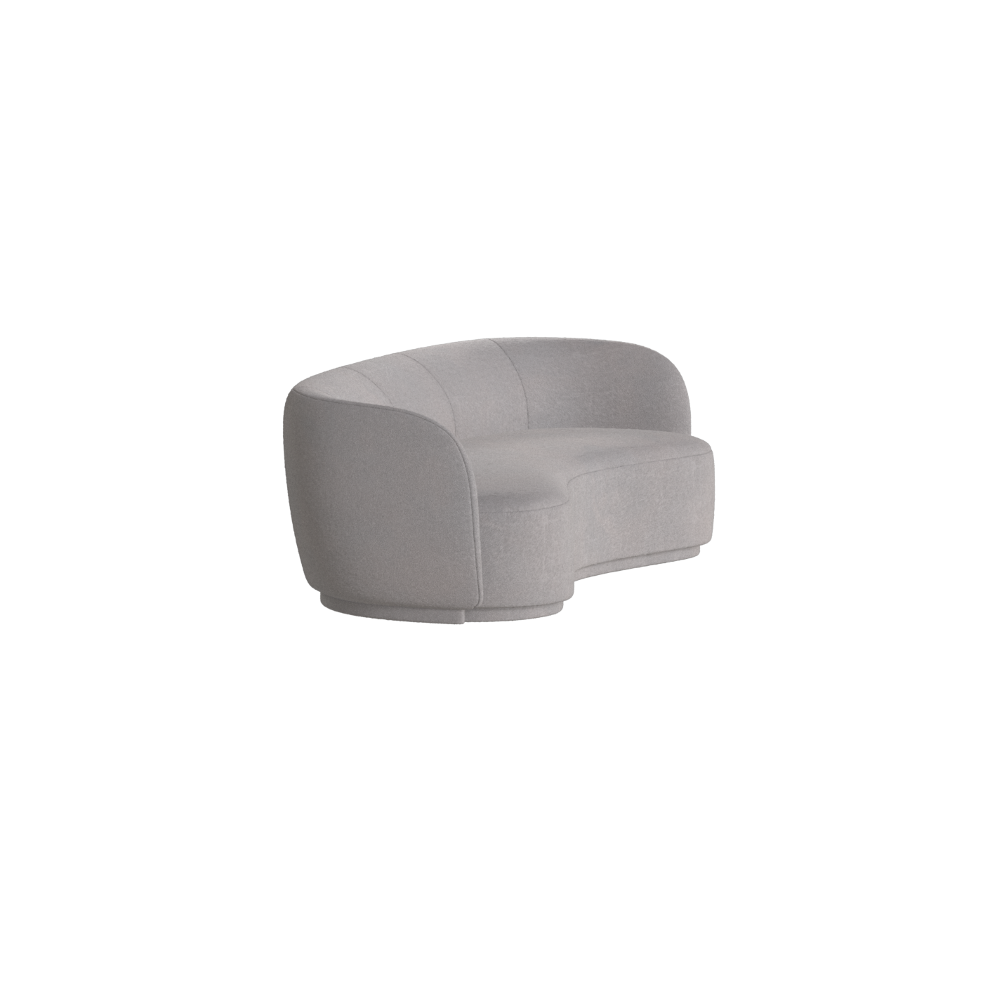 Posh Sofa - Curved Back Sofa with Continuous Base