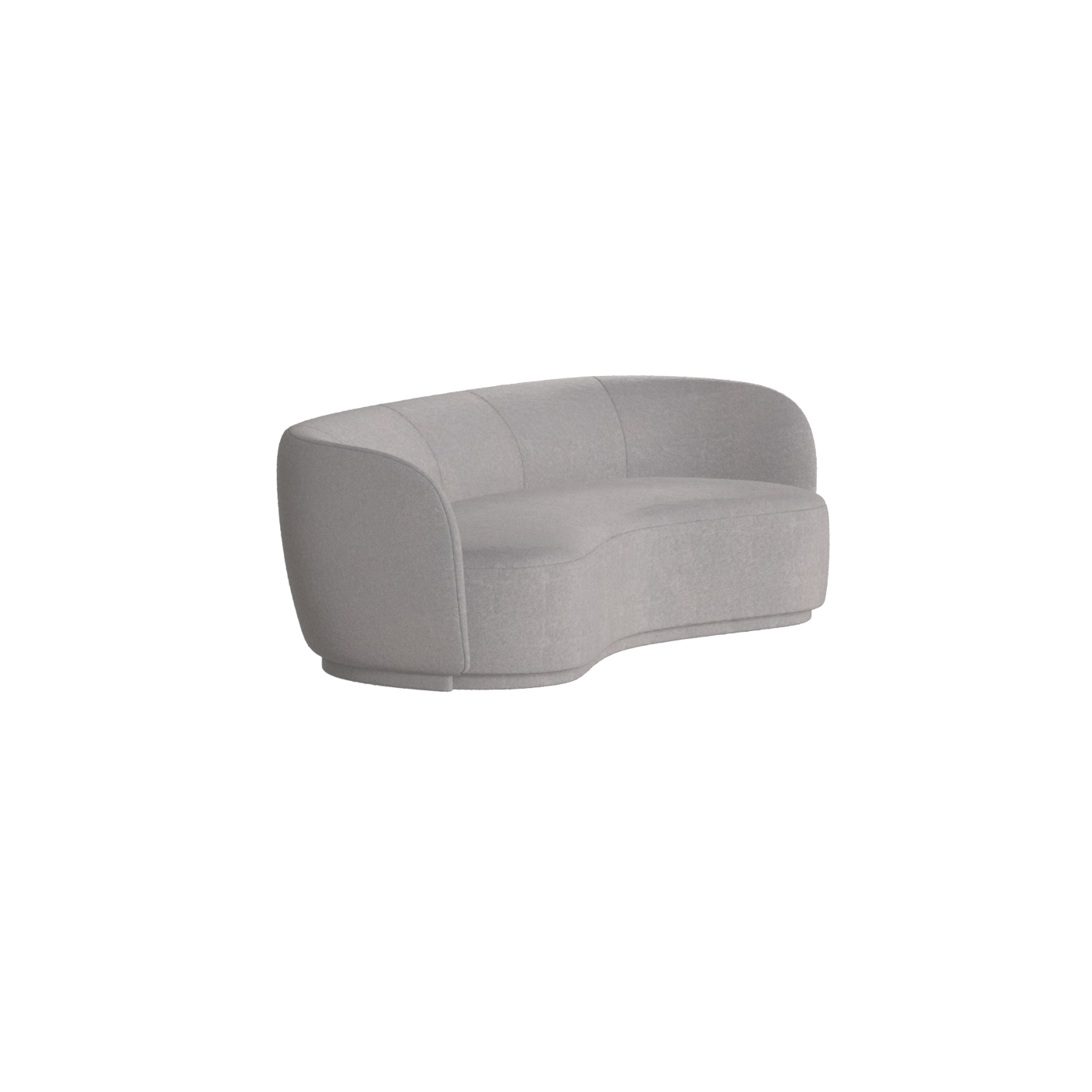 Posh Sofa - Curved Back Sofa with Continuous Base