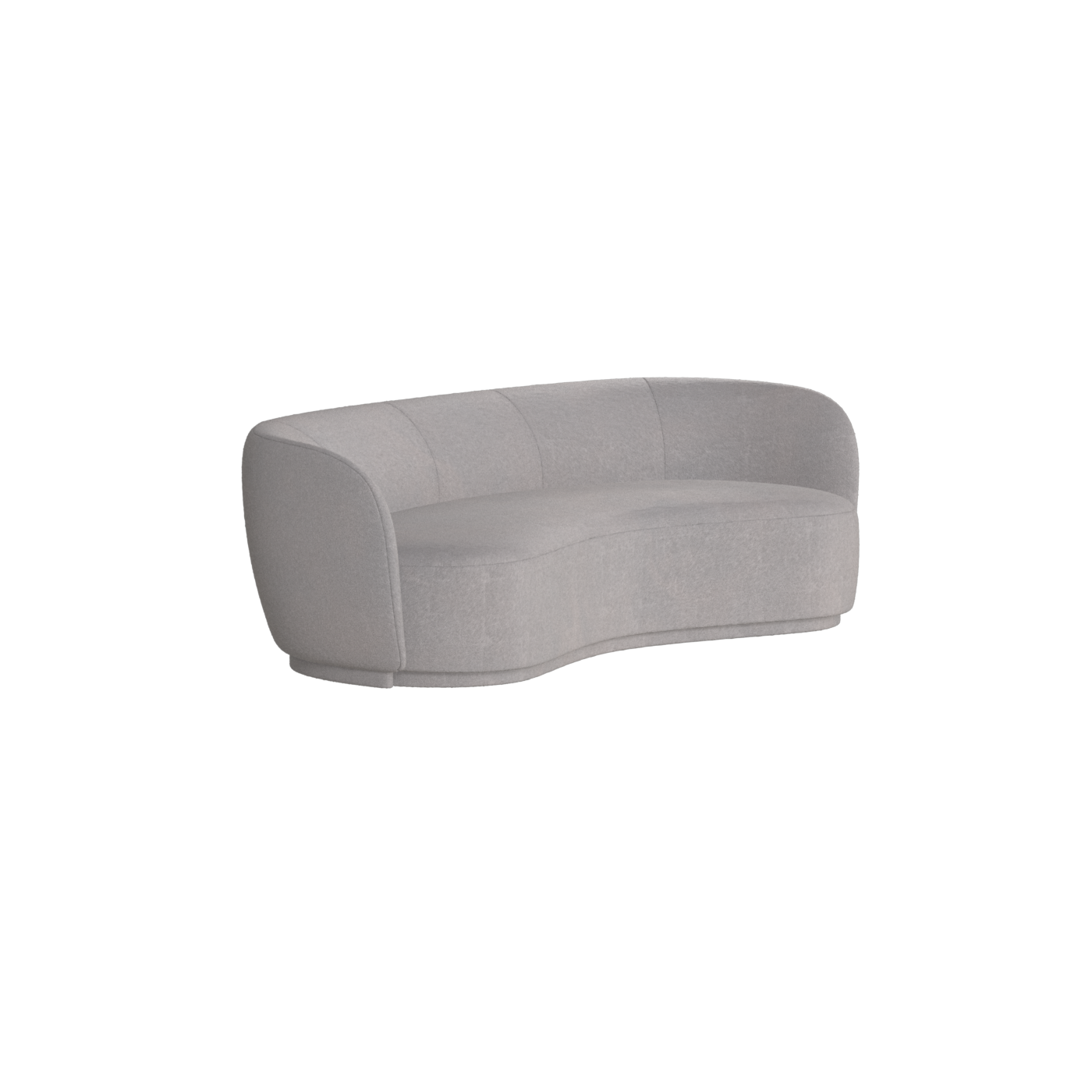 Posh Sofa - Curved Back Sofa with Continuous Base