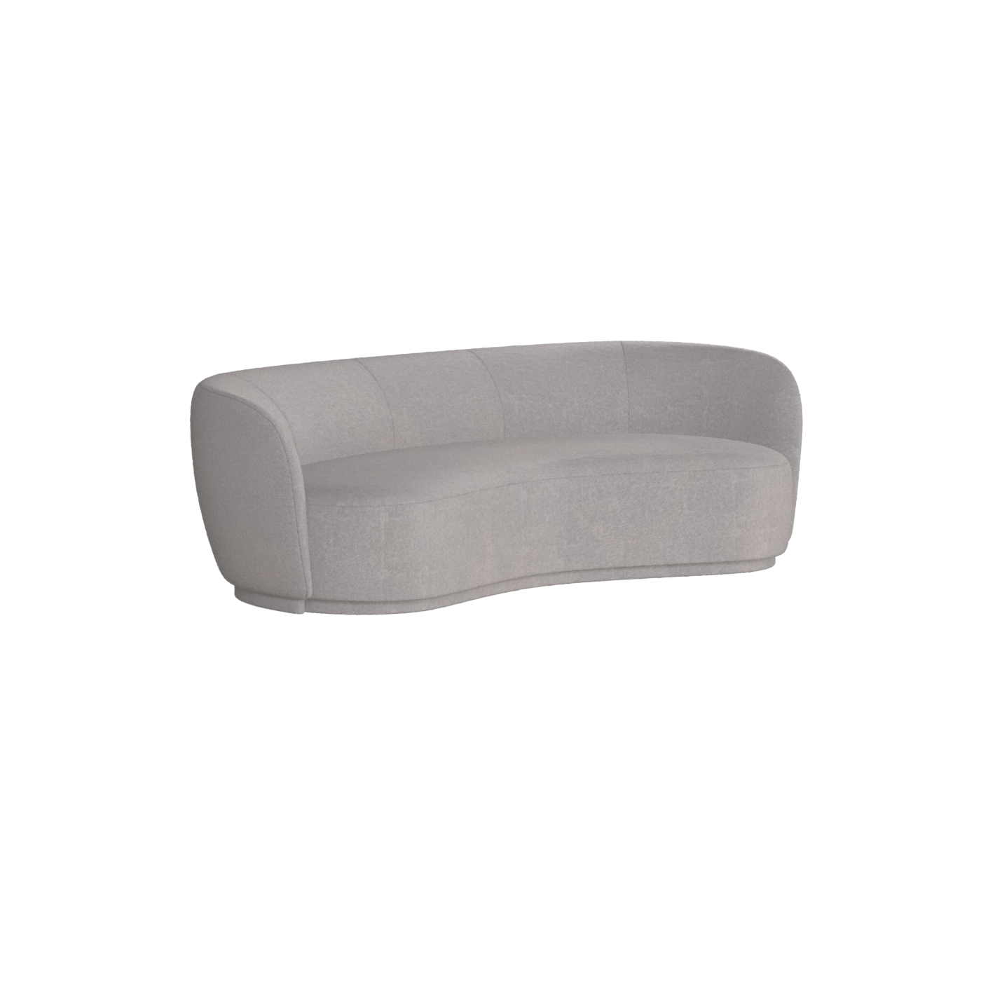 Posh Sofa - Curved Back Sofa with Continuous Base