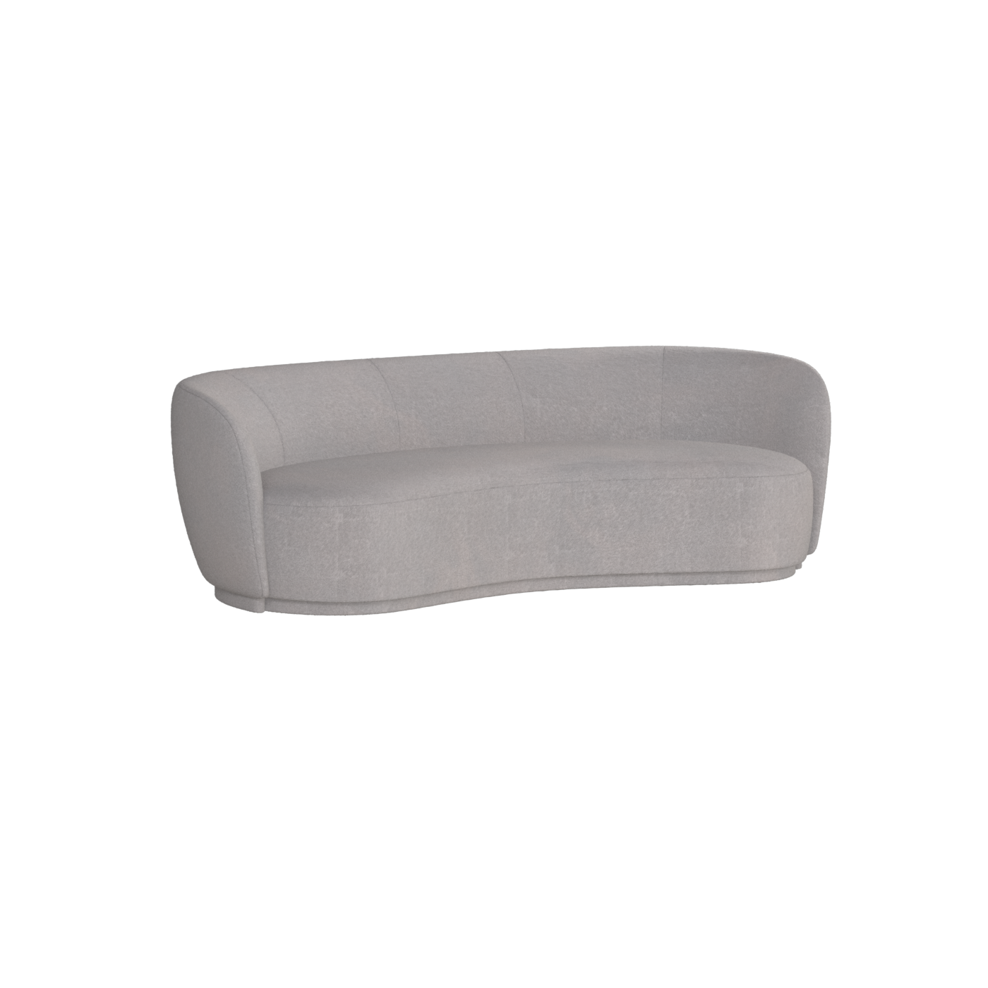 Posh Sofa - Curved Back Sofa with Continuous Base
