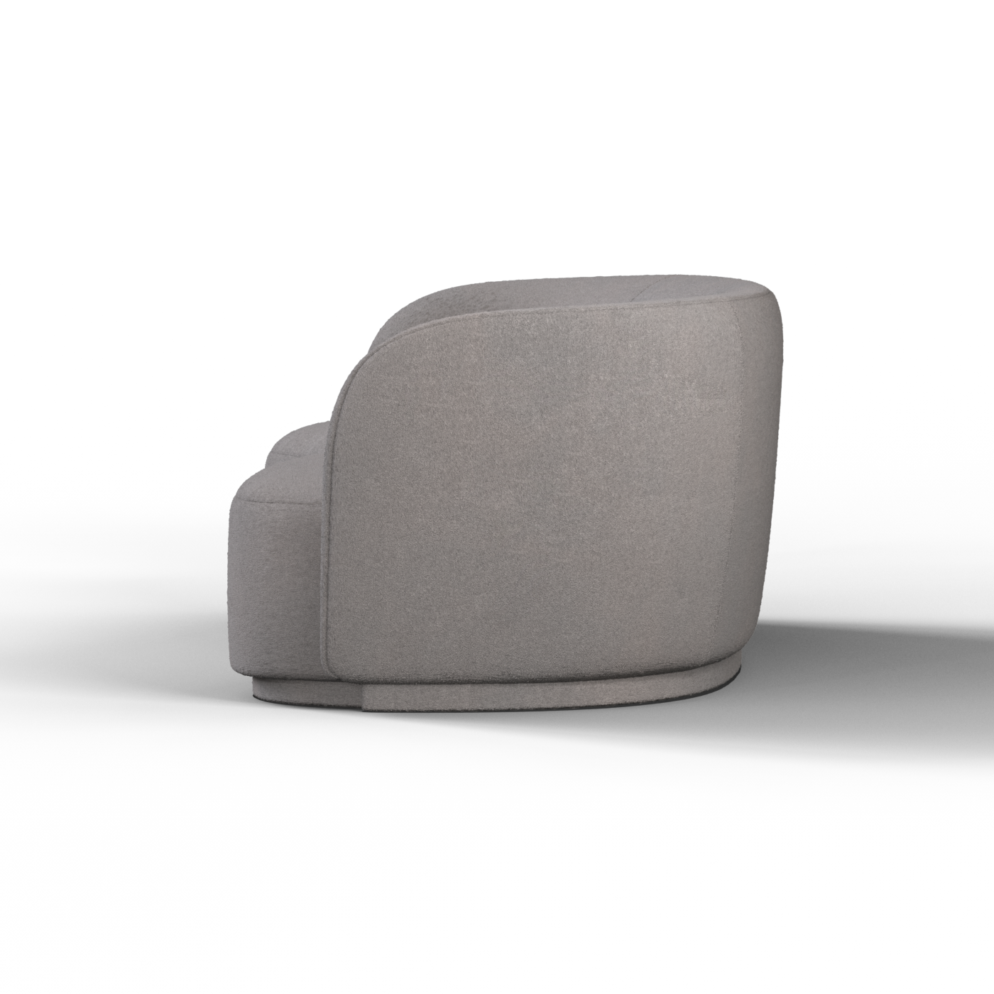 Posh Sofa - Curved Back Sofa with Continuous Base