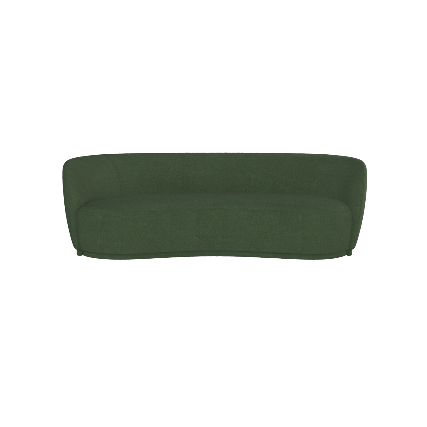 Posh Sofa - Curved Back Sofa with Continuous Base