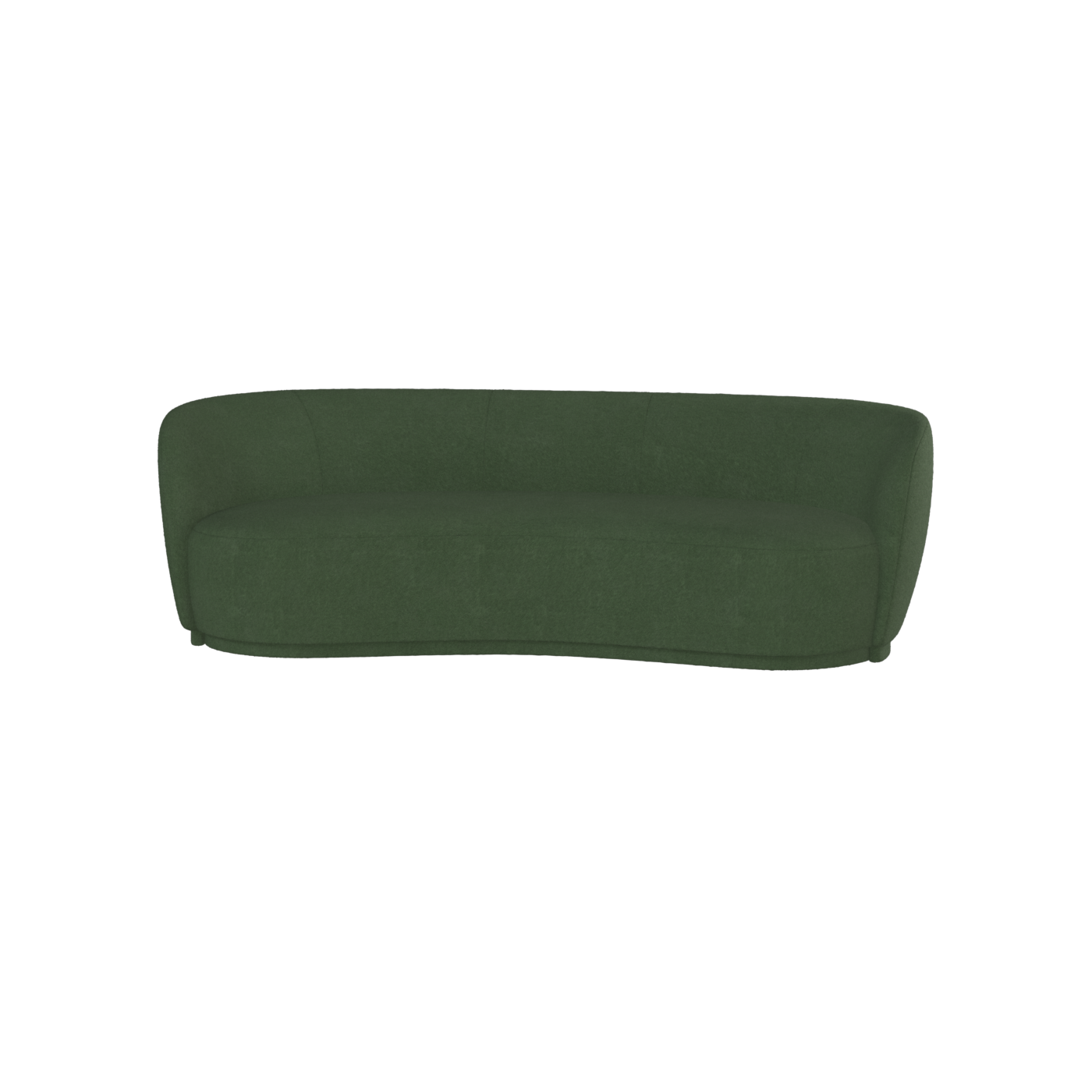 Posh Sofa - Curved Back Sofa with Continuous Base