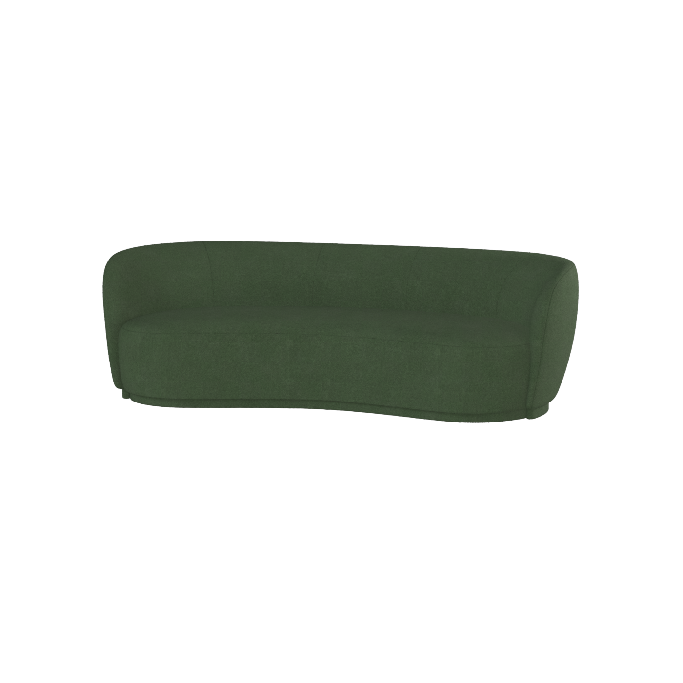 Posh Sofa - Curved Back Sofa with Continuous Base