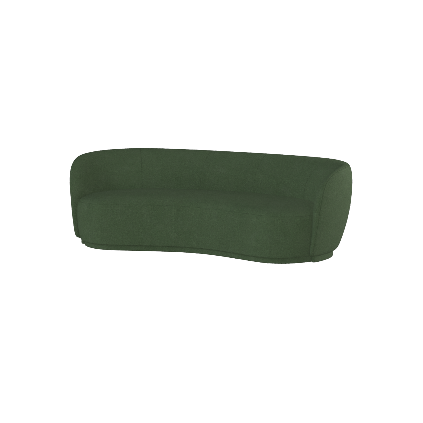 Posh Sofa - Curved Back Sofa with Continuous Base