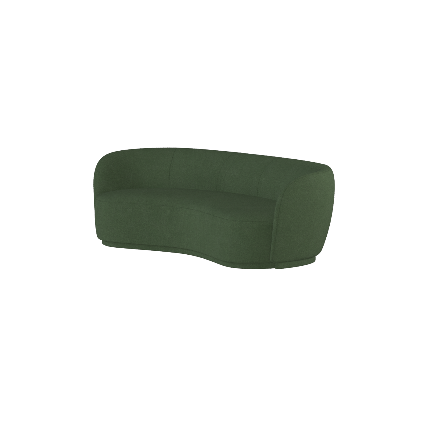 Posh Sofa - Curved Back Sofa with Continuous Base