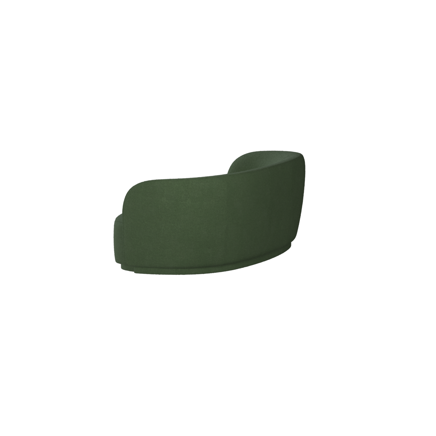Posh Sofa - Curved Back Sofa with Continuous Base